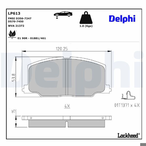 DELPHI LP613 | Fren Balatası