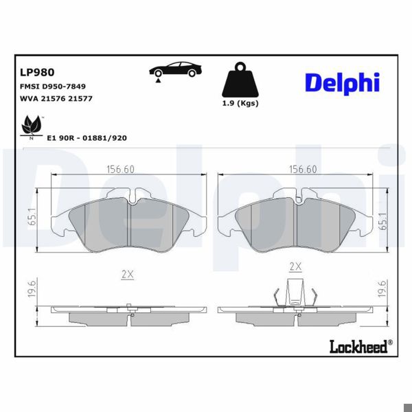 DELPHI LP980 | Fren Balata Ön Lt 28-35 II Minibüs / Otobüs (2Db, 2De, 2Dk) 96-0644987 2.5 Sdı 2.5 TDI 2.5 TDI 2.5 TDI 2.5 TDI 2.5 TDI 2.8 TDI 2.8 TDI 2.8 TDI Lt 28-46 II Panelvan / Van (2Da, 2Dd, 2Dh) 96-0644987 2.5 Sdı 2.5 TDI 2.8 TDI 2.5 TDI 2.5 TDI 2.8 TDI 2.5 TDI 2.5 TDI 2.8 TDI Lt 28-46 II Platform Sasi (2Dc, 2Df, 2Dg, 2Dl, 2Dm 96-062.5 Sdı Lt35 99-06 / Sprinter 95-06 Vito 96-03