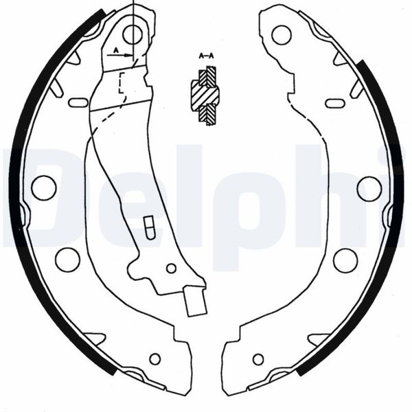 DELPHI LS1828 | Kampana Fren Balatası Levyeli 42mm Büyük Tip Renault Kangoo KC0/1 – FC0/1 (1998–2008)