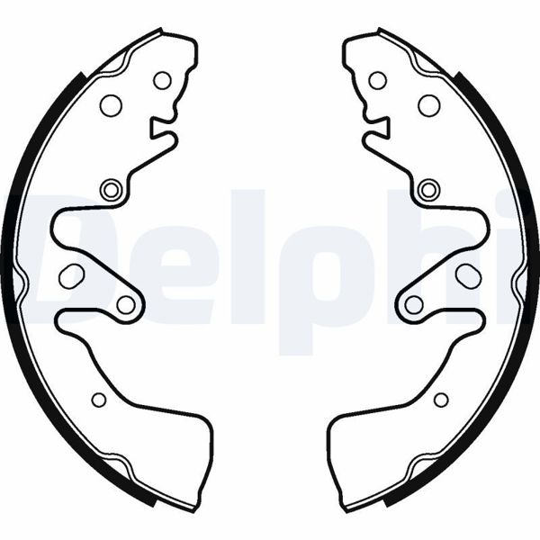DELPHI LS2024 | Fren Balatası Pabuç Kampana Arka Suzuki Grand Vitara II 2005-/
