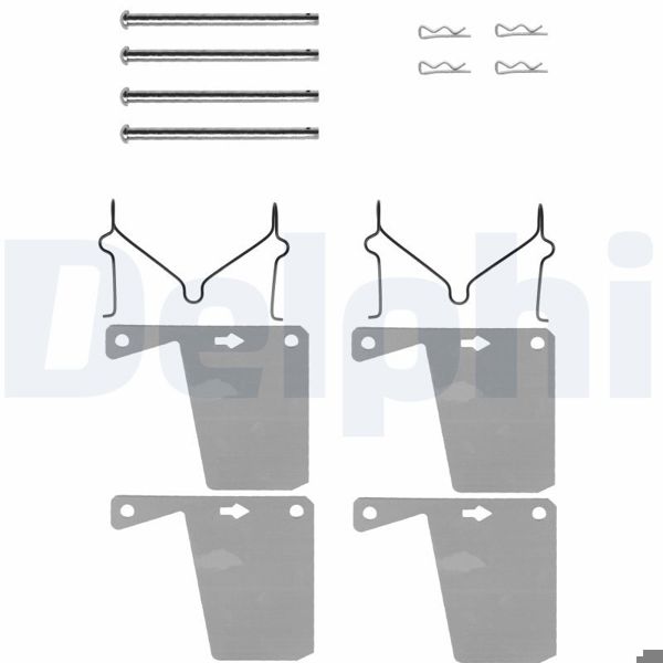 DELPHI LX0028 | Fren Balata Montaj Takımı