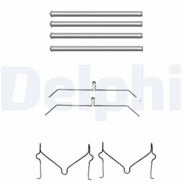 DELPHI LX0470 | Fren Balata Montaj Takımı
