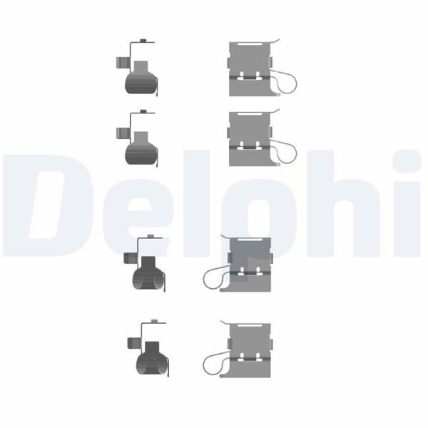 DELPHI LX0756 | Fren Balata Montaj Takımı