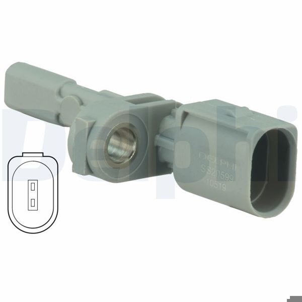 DELPHI SS20599 | ABS Sensörü Arka 13-Golf.VII-Passat-Touran-Leon-A3