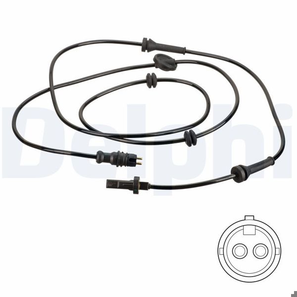 DELPHI SS20827 | ABS Sensorü-Fiat 03 / 2001 -