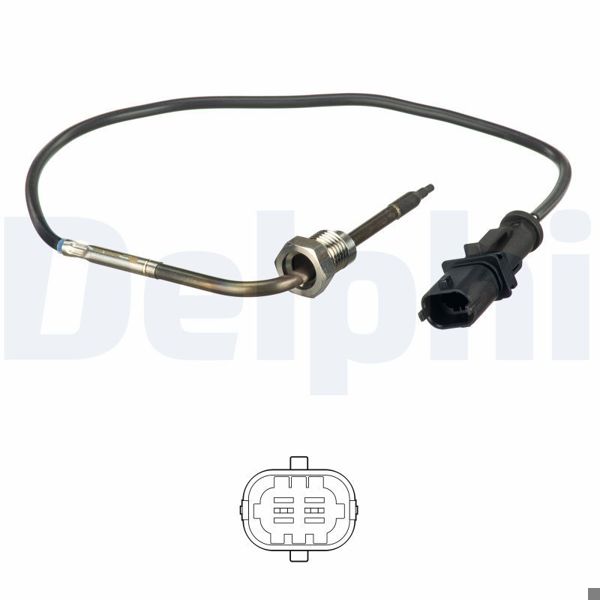 DELPHI TS30188 | Egzoz Sıcaklık Sensorü-Fiat 07 / 2006 -