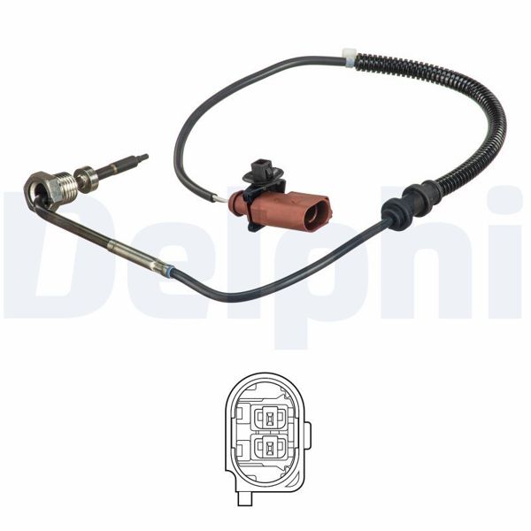 DELPHI TS30247 | Egzoz Sıcaklık Sensorü-Audi / Seat / Skoda / VW 05 / 2009-12 / 2019