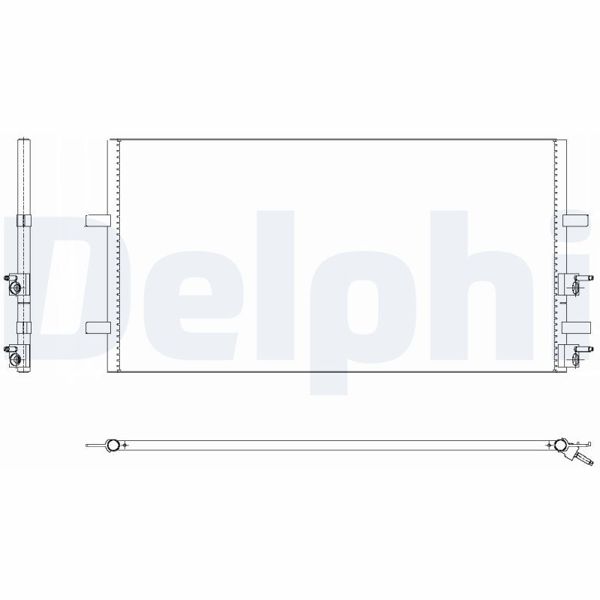 DELPHI TSP0225640 | Klima Radyatörü (Ford Transit V347 2.4Tdcı 06-12)