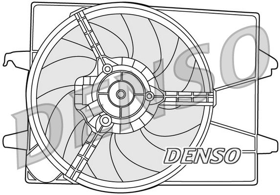 DENSO DER10003 | Fan Motoru Komple (+ Ac) Fıesta V Fusion 1,25 / 1.4 16V / 1.4Tdcı 02-08 Mazda II Mazda III 1,25 / 1.4