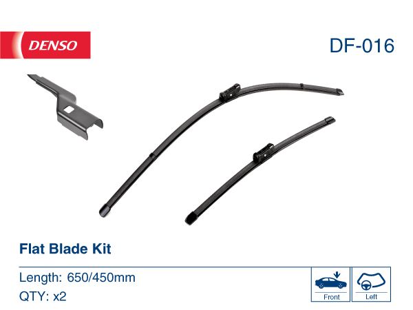 DENSO DF-016 | Silecek Süpürgesi Ön Takım Fiyat (Muz Tip 650×450) VW Golf7-A3-Passat