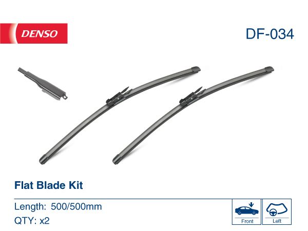 DENSO DF-034 | Silecek Seti 500-500 BMW E81 E82 E87 E88 1 Seri 04-13