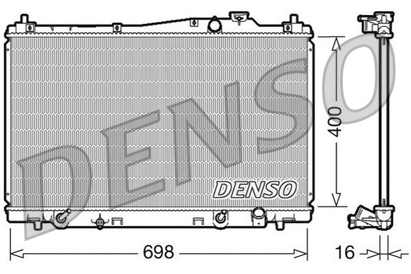 DENSO DRM40017 | Su Radyatörü Honda Stream 01-06 16mm