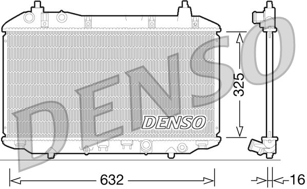 DENSO DRM40031 | Su Radyatörü-(Honda Civic 07 / 11 1.4 Hb)
