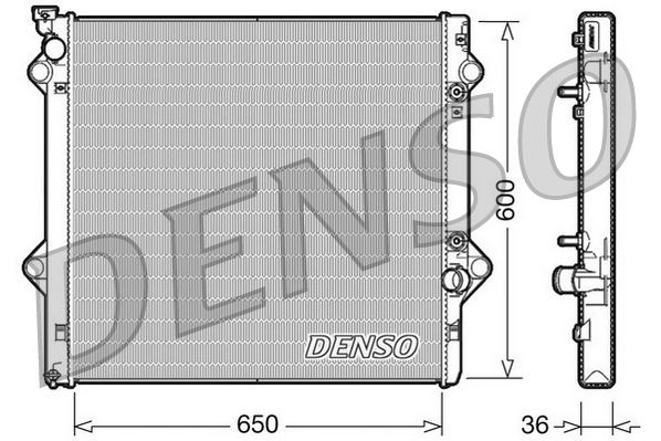 DENSO DRM50049 | Su Radyatörü Toyota Land Cruiser Prado-J12-3.0 D-4D 650×600X36 02-09