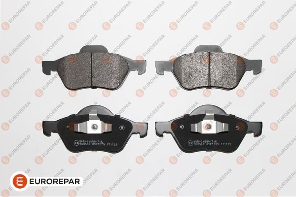 EUROREPAR 1623054380 | Psa / Erp Fren Balatası Ön (156mm) Laguna Megane II 02 -
