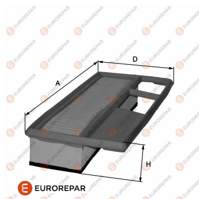 EUROREPAR 1680348680 | Psa / Erp Hava Filtresi Combo D 10-A13fd Doblo 10 > 1.3Dt Mpv Van Mtj (834732)