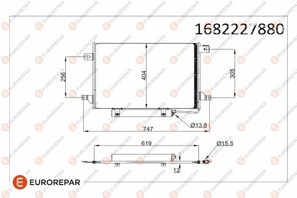 EUROREPAR 1682227880 | Psa / Erp Klima Radyatörü Mercedes Benz Sprinter