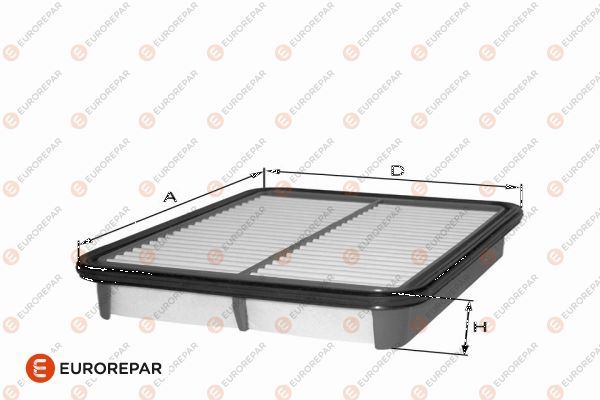 EUROREPAR 1682266580 | Psa / Erp Hava Filtresi Accent II 1.5 CRDI