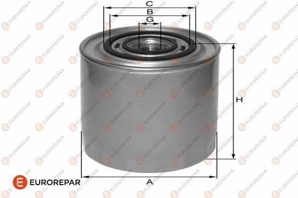 EUROREPAR 1682282080 | Psa / Erp Yağ Filtresi Movano Master II 2.5D 2.8D