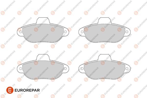 EUROREPAR 1682315580 | Psa / Erp Fren Balatası Ön (114 mm) Panda 1.1 03 -