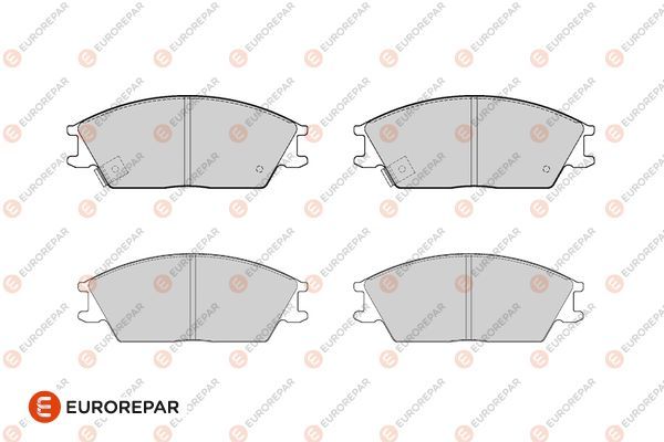 EUROREPAR 1682316880 | Ön Fren Balatası Hyundai Accent 1995-2005 Getz 2002-> Excel 1990-1994