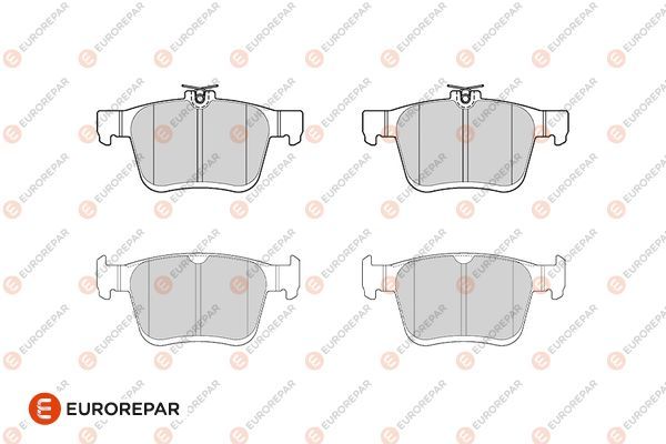 EUROREPAR 1682319880 | Fren Balatası Arka Fdb4434 / Gdb1957 / Fdb4697