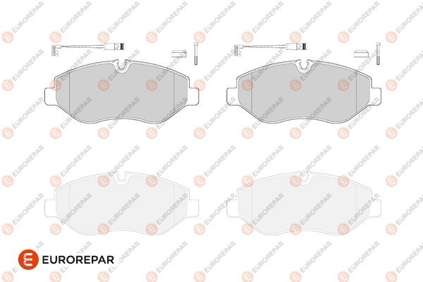 EUROREPAR 1686268180 | Psa / Erp Fren Balatası Ön (163mm) Vito (W447) V-Serisi (W447)
