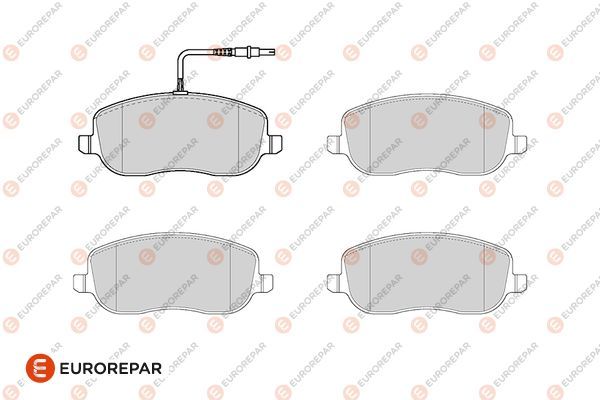 EUROREPAR 1686270180 | Psa / Erp Ön Fren Balatası Fiat Croma 1.9 2.4 Multijet 2005-2012