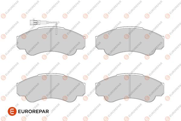 EUROREPAR 1686274780 | Psa / Erp Ön Fren Balatası (164mm) Boxer 1.8 03-Gdb1518