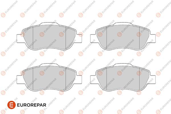 EUROREPAR 1686276480 | Psa / Erp Fren Balatası Ön (123mm) Panda1.2 4×4 1.3 JTD 03-(Tamir Takım Kit) Gdb1589
