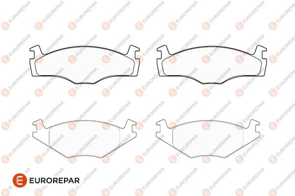 EUROREPAR 1686276580 | Psa / Erp Fren Balatası Ön (137.8mm) Polo II III 94-(Tamir Takım Kit) Gdb1219