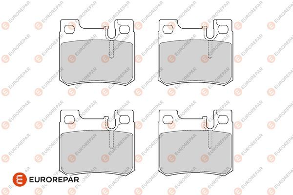 EUROREPAR 1686278880 | Psa / Erp Fren Balatası (61mm) W201 W202 W126 W124 93-Gdb1130-3630