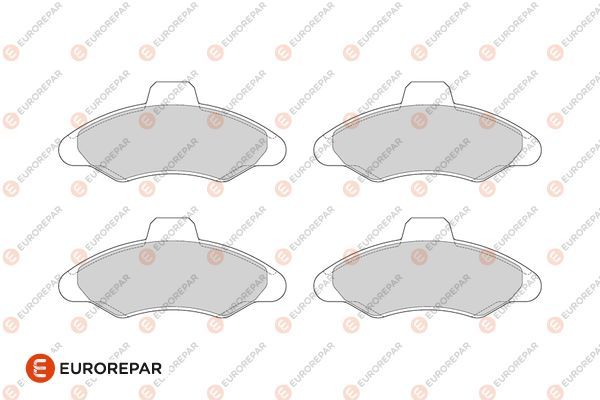 EUROREPAR 1686279080 | Psa / Erp Ön Fren Balatası (130.8 mm) Ford Fiesta 1.4 00-Gdb897