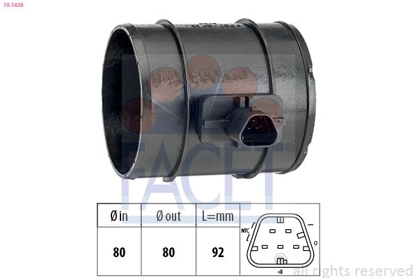 FACET 101438 | Hava Debimetresi Opel Astra J Insignia A A16let A20dth