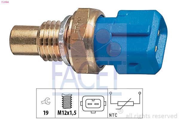 FACET 7.3194 | Motor Isı Sıcaklık Müşürü Aveo 05-Spark M300 1.2