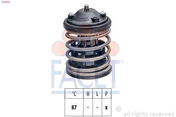 FACET 7.8762S | Termostat BMW N47 N57 E60 E87 E90 F10 F07 F01 F32 F34 F36 E84 E83 F15 F16 F25 F26 E70 E71 Mini R56 R60 Toyota Avensis Auris