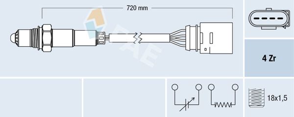 FAE 77139 | Lambda Sensörü 97-Golf.IV-Polo 1.4 16V