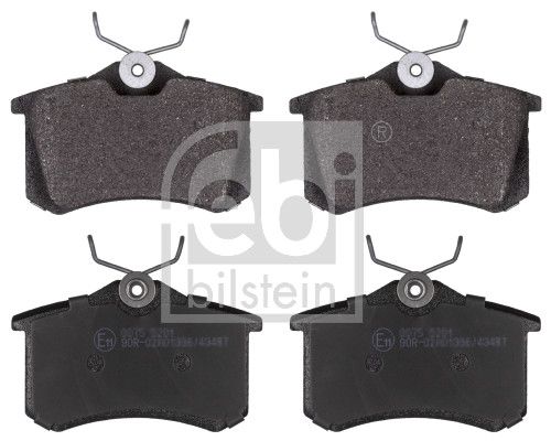 FEBI BILSTEIN 16488 | Arka Fren Balatası-Kablosuz (16,8mm) (Renault Megane II / Peugeot 307 Citroen C3 / C4-VW Caddy 04-15 Golf 84-16 Passat 97-05