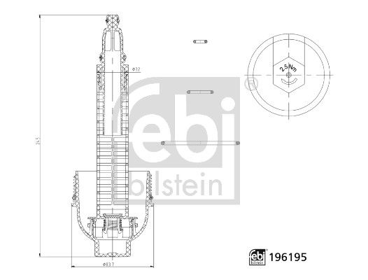FEBI BILSTEIN 196195 | Yağ Filtre Kapağı BMW M57n M57n2