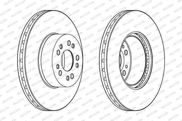 FERODO DDF1061C-1 | Fren Diski Ön S-Class W140 93-98 C140 92-99