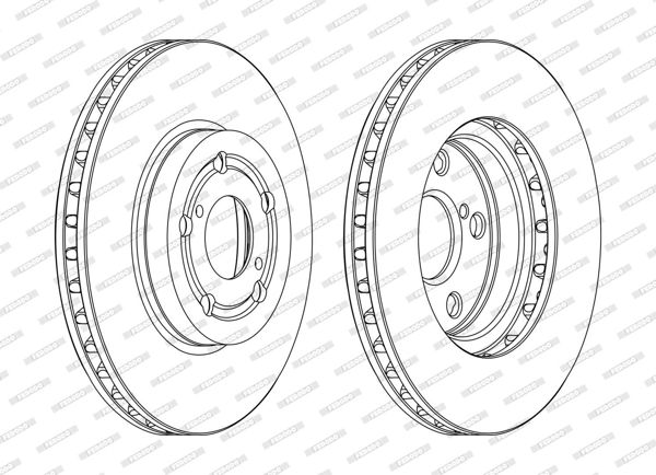 FERODO DDF1064C | Disk On 98-01 Avensis Kaplamalı | 1 Adet