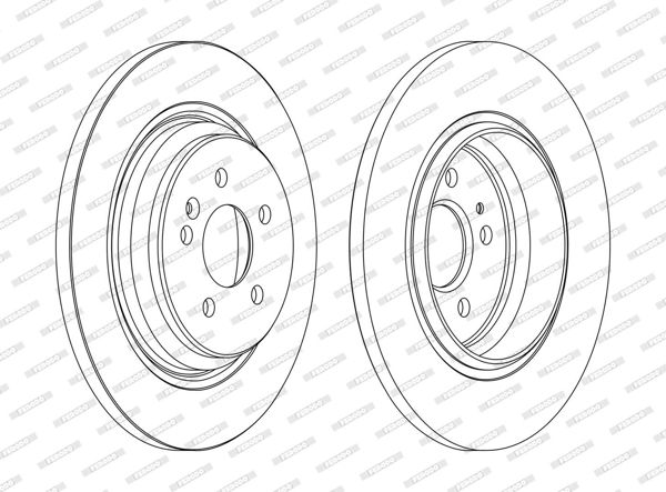 FERODO DDF1099C | M.Benz W163 Arka Fren Diski Takım 2001-05 Y.M 1634230012