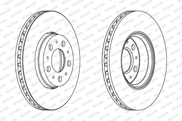 FERODO DDF1163C | Volvo S60-S80 Ön Fren Disk (Takım) 31400739 | 1 Adet