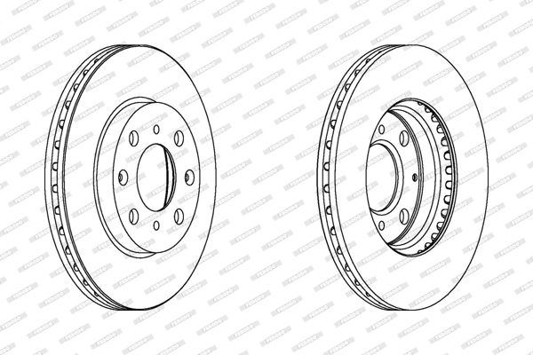 FERODO DDF1231C | Honda Jazz 02-08 City 05-10 Ön Fren Diski Havalı 240-4