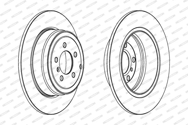 FERODO DDF1518C-1 | Fren Diski Arka Range Rover 02-09 | 1 Adet