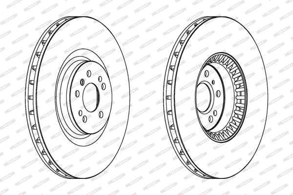 FERODO DDF1534C-1 | Fren Diski Ön X164 06-12 W164 07-11 W251 07-14 | 2 Adet