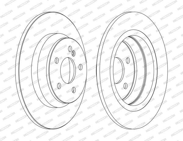 FERODO DDF1675C | M.Benz W220 Arka Fren Diski Takım S320 2204230112
