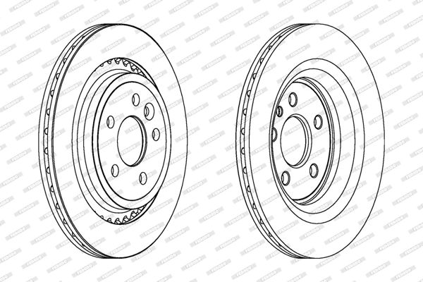 FERODO DDF1681C | Disk Arka 10-S60-S80-V60-V70-Xc70 | 1 Adet