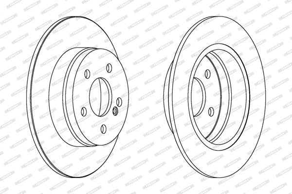 FERODO DDF1689C | Disk Arka 07-14 C-Seri (W204) | 1 Adet