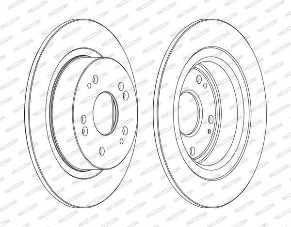 FERODO DDF1776C | Honda Accord 09-Arka Fren Diski 282-5